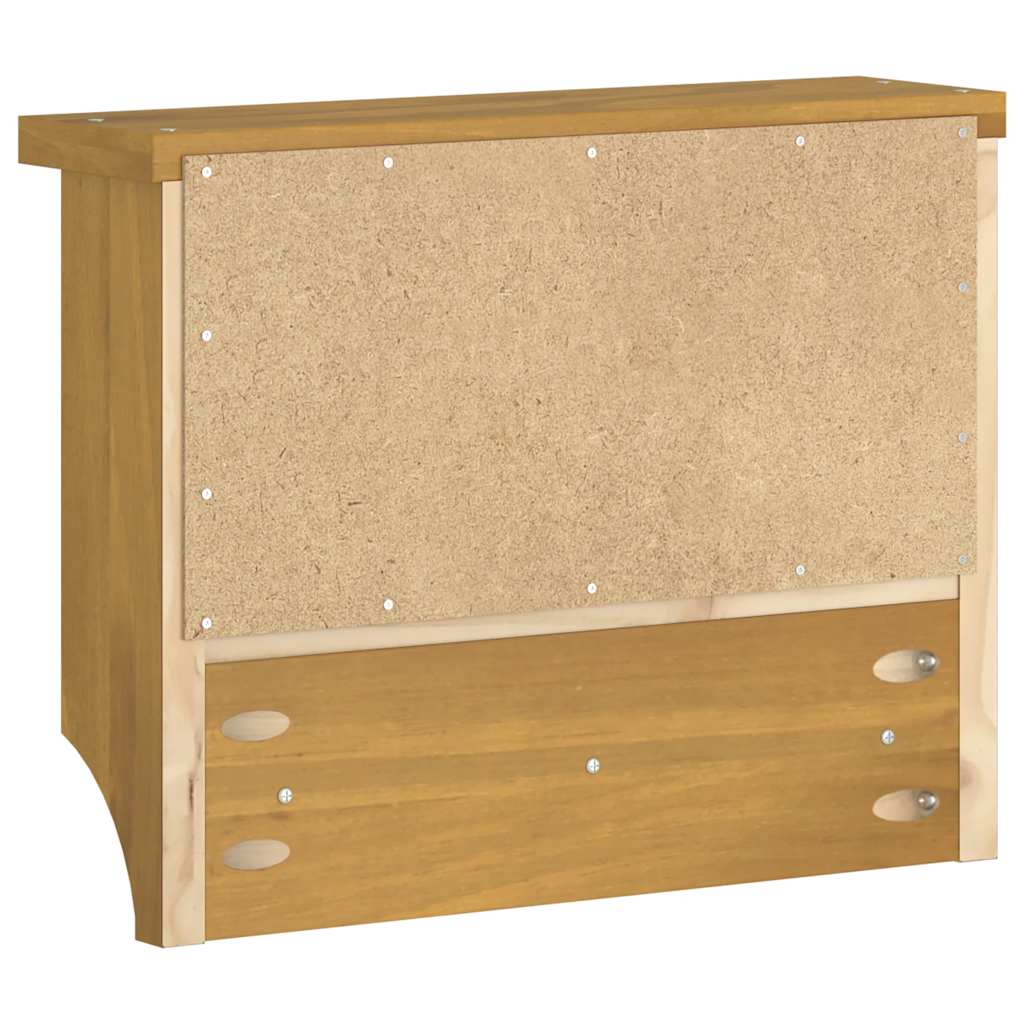 Wandgarderobe Sandnes 45X12X35 Cm Massivholz Kiefer