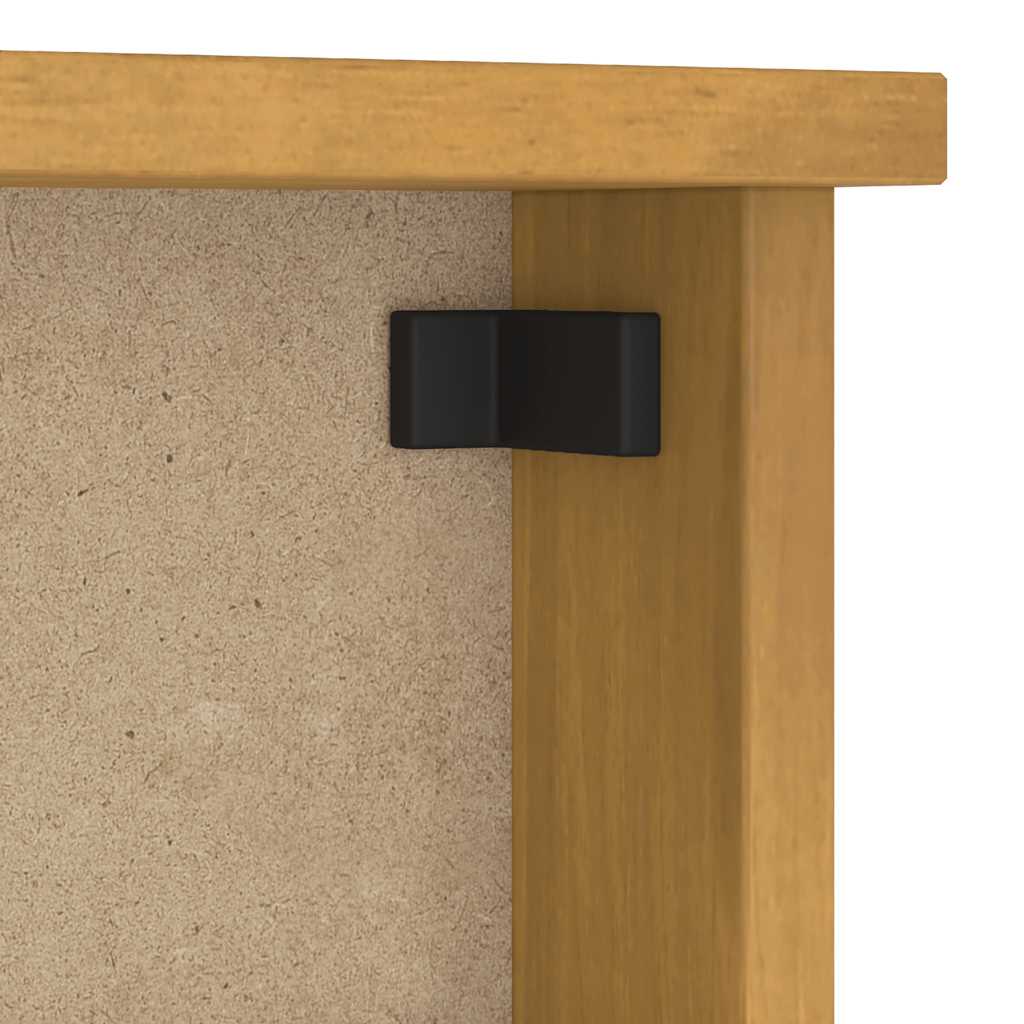 Wandgarderobe Sandnes 45X12X35 Cm Massivholz Kiefer
