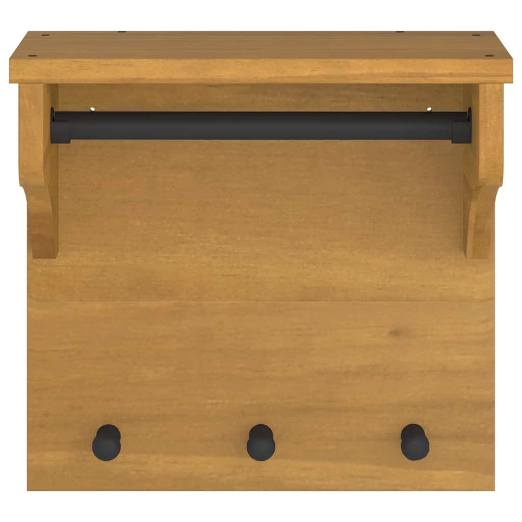 Wandgarderobe Sandnes 43X30X42 Cm Massivholz Kiefer