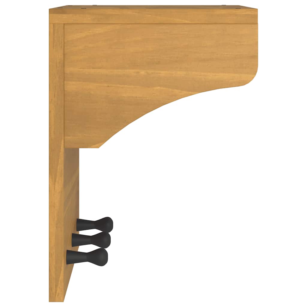 Wandgarderobe Sandnes 43X30X42 Cm Massivholz Kiefer
