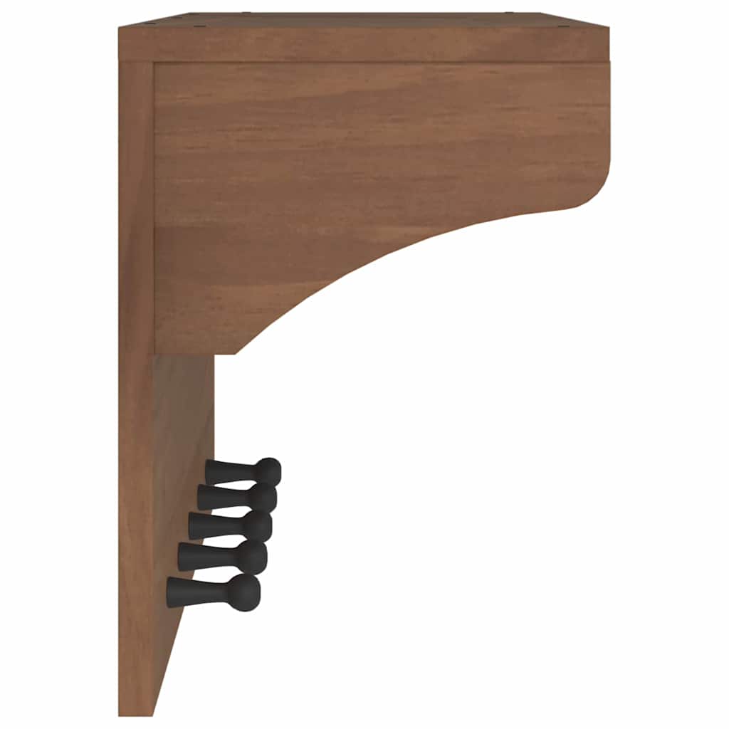 Wandgarderobe Sandnes 87X30X42 Cm Massivholz Kiefer