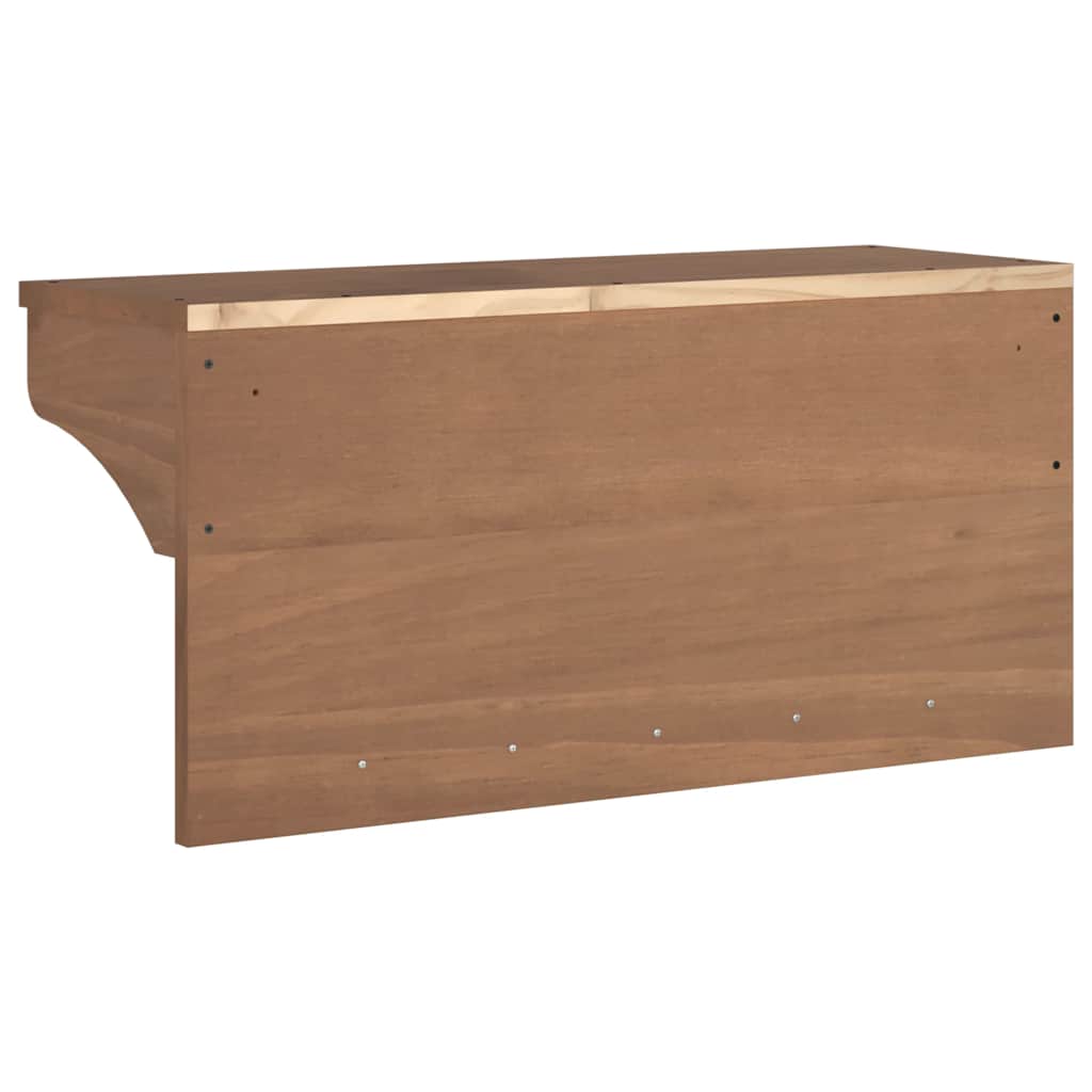 Wandgarderobe Sandnes 87X30X42 Cm Massivholz Kiefer