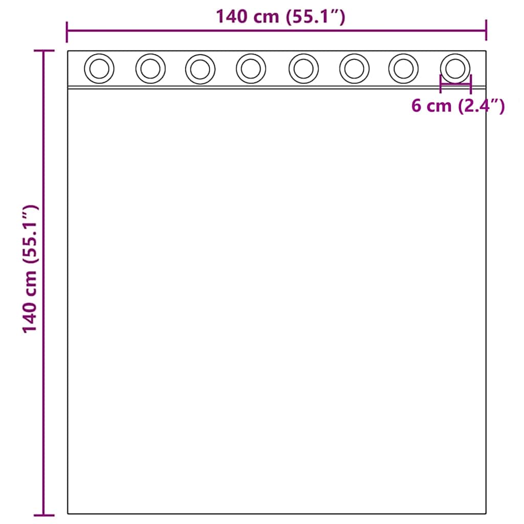Voile Vorhänge 2 Stk. Braun