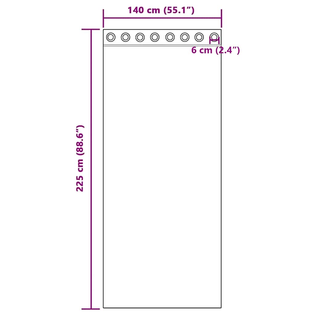 Voile Vorhänge 2 Stk. Creme