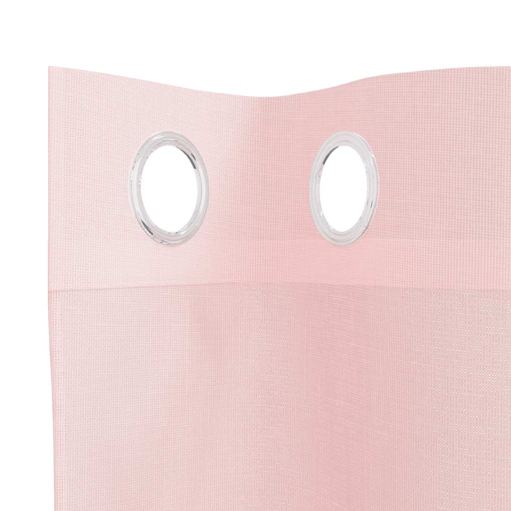 Voile Vorhänge 2 Stk. Hellrosa