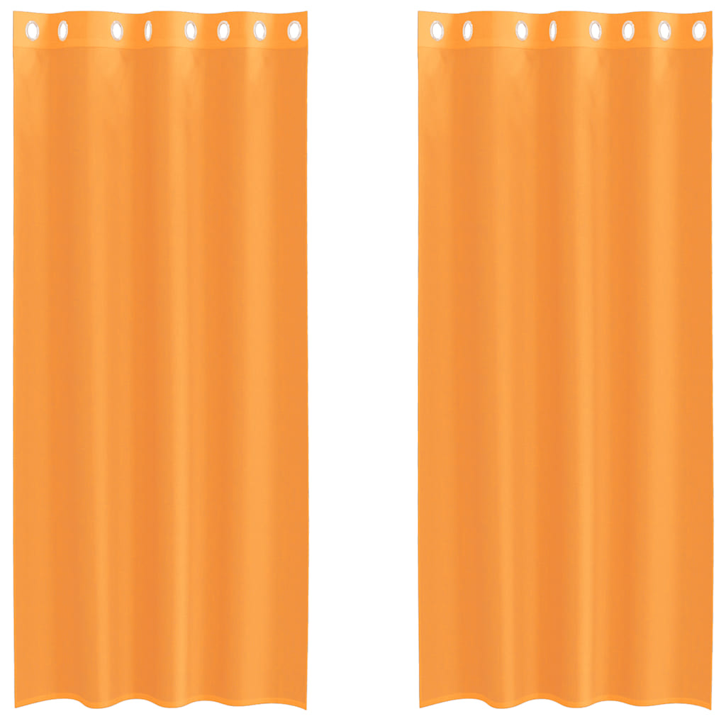 Voile Vorhänge 2 Stk. Orange