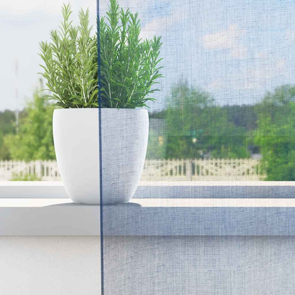 Voile Vorhänge 2 Stk. Königsblau