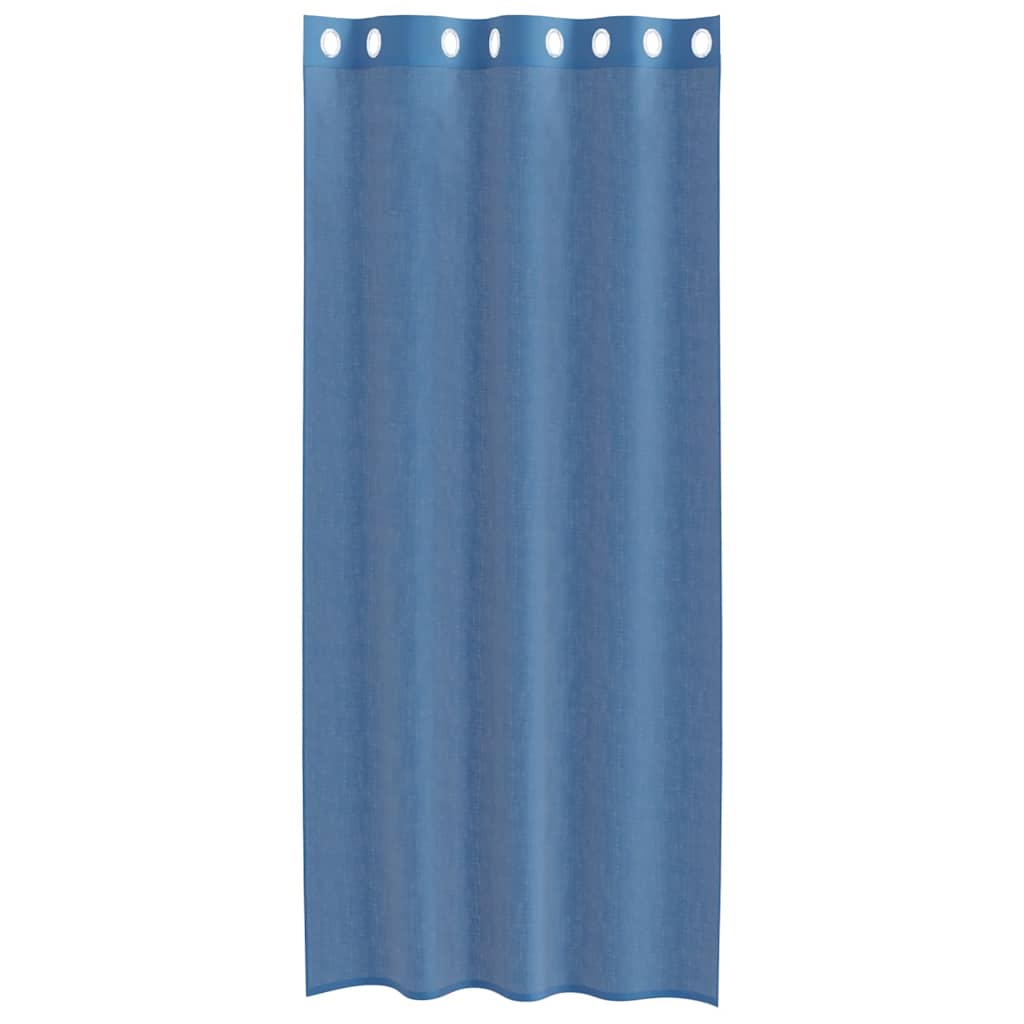Voile Vorhänge 2 Stk. Königsblau