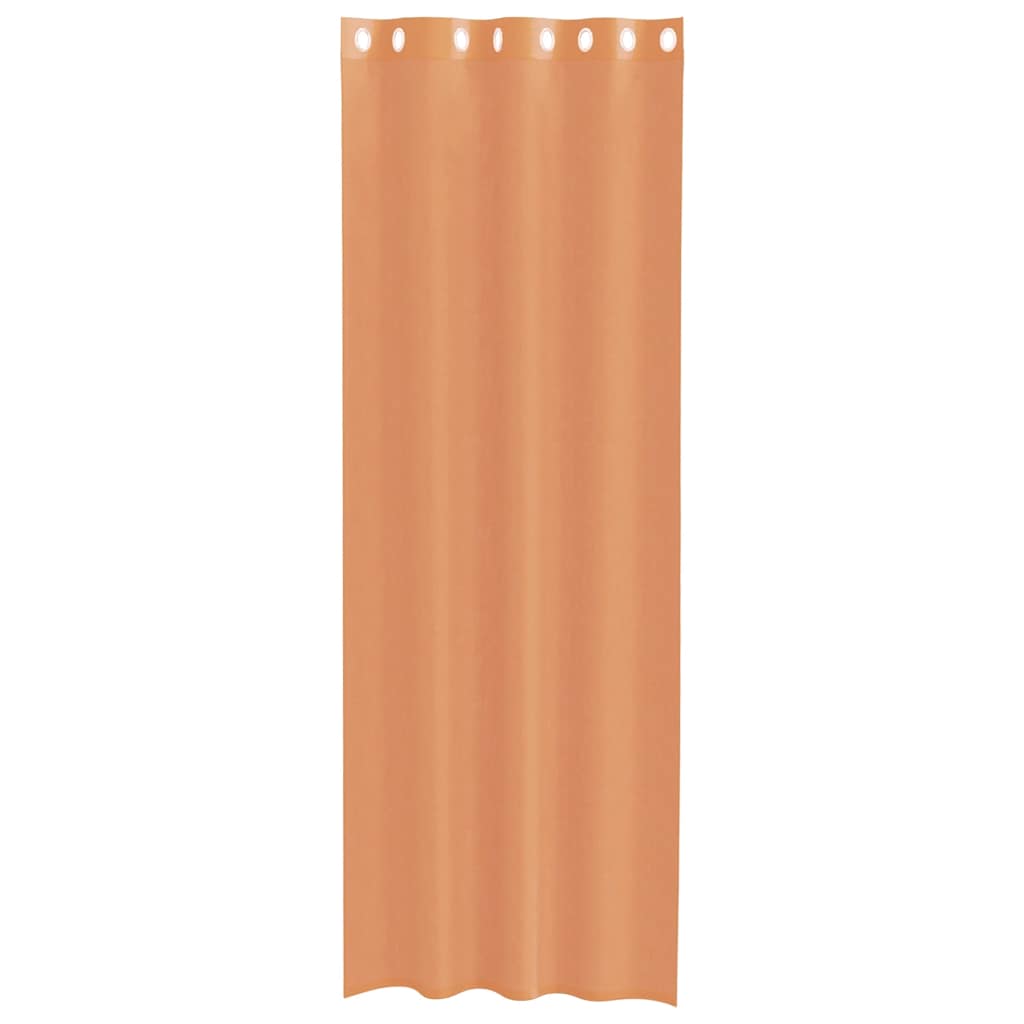 Voile Vorhänge 2 Stk. Terrakotta