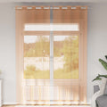 Voile Vorhänge 2 Stk. Terrakotta
