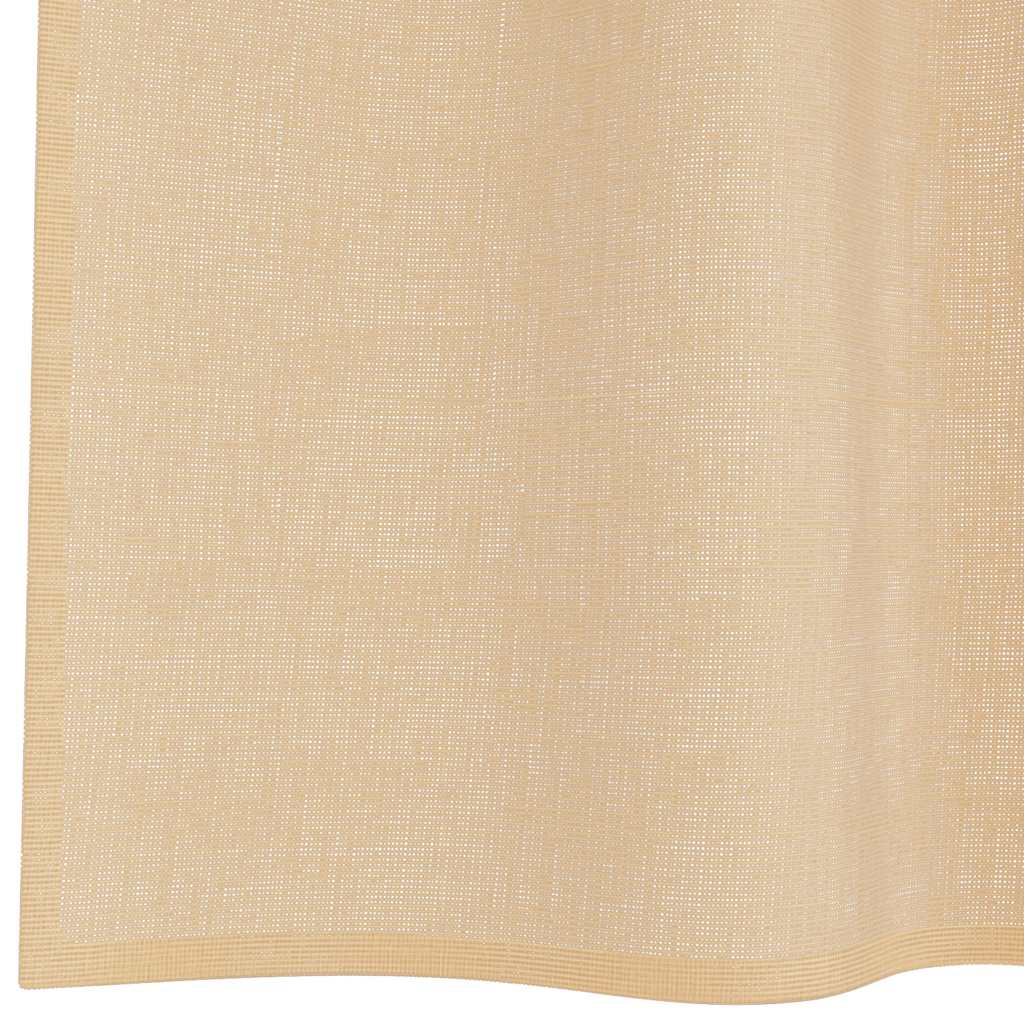 Voile Vorhänge 2 Stk. Sandfarbe