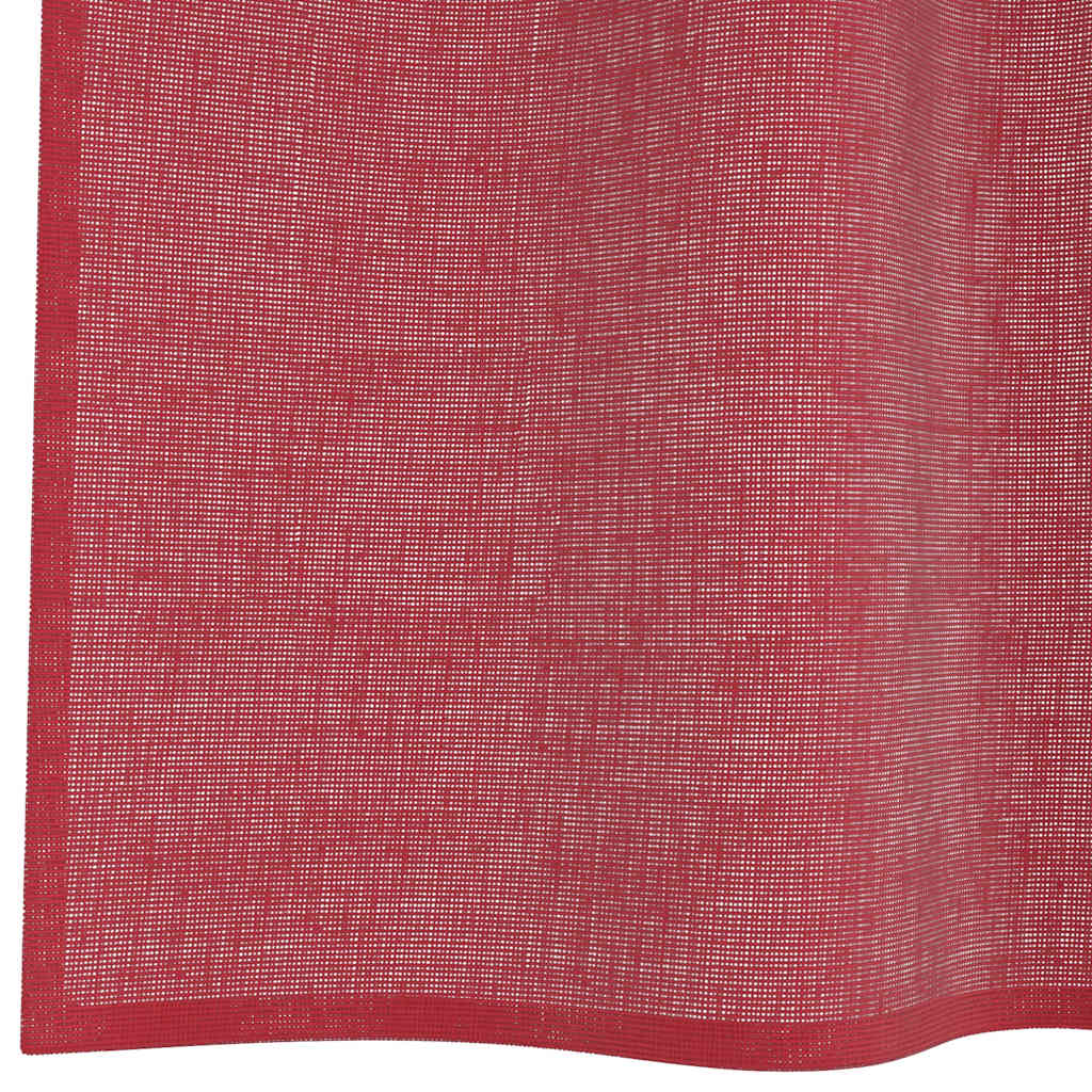 Voile Vorhänge 2 Stk. Weinrot
