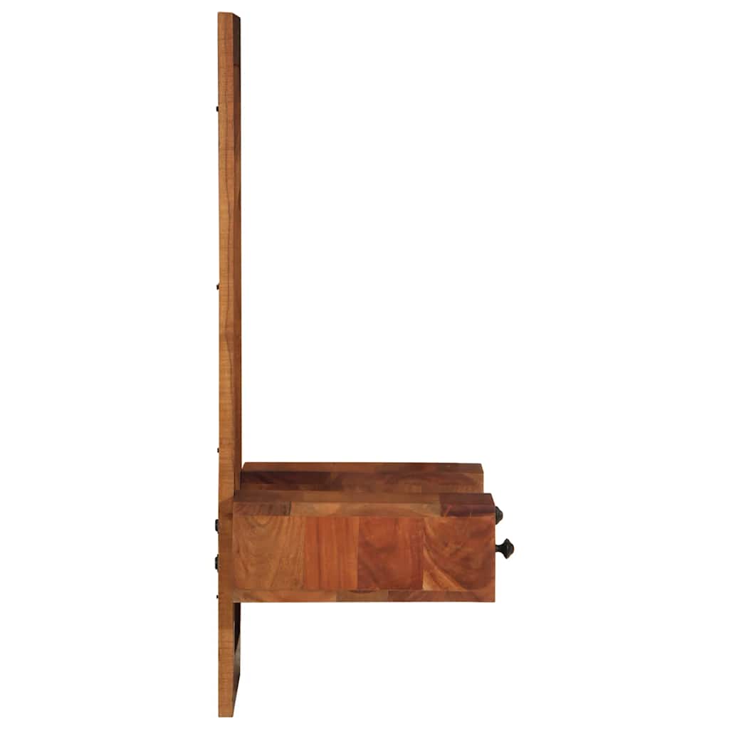 Wandspiegel Mit Schubladen 60X33X90 Cm Massivholz Akazie