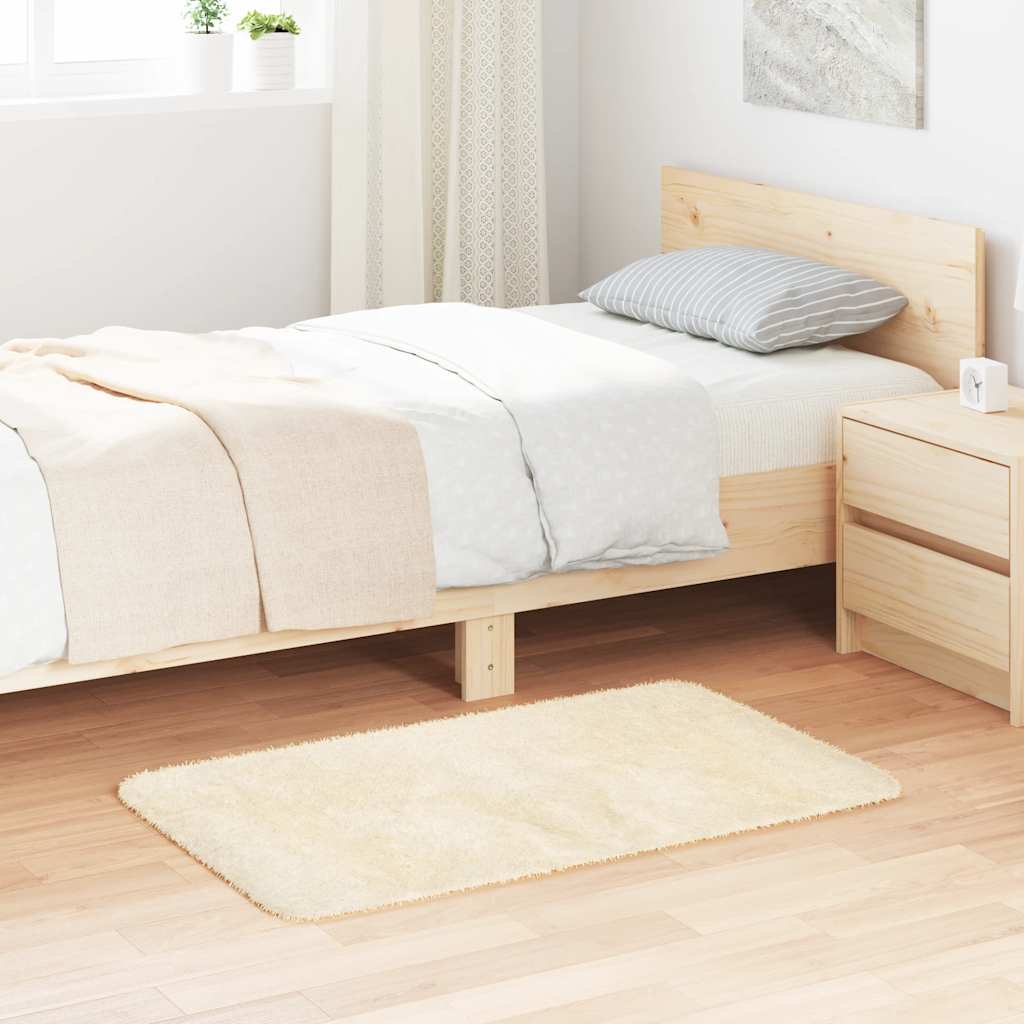 Teppich Shaggy Hochflor Navarra Polyester Creme