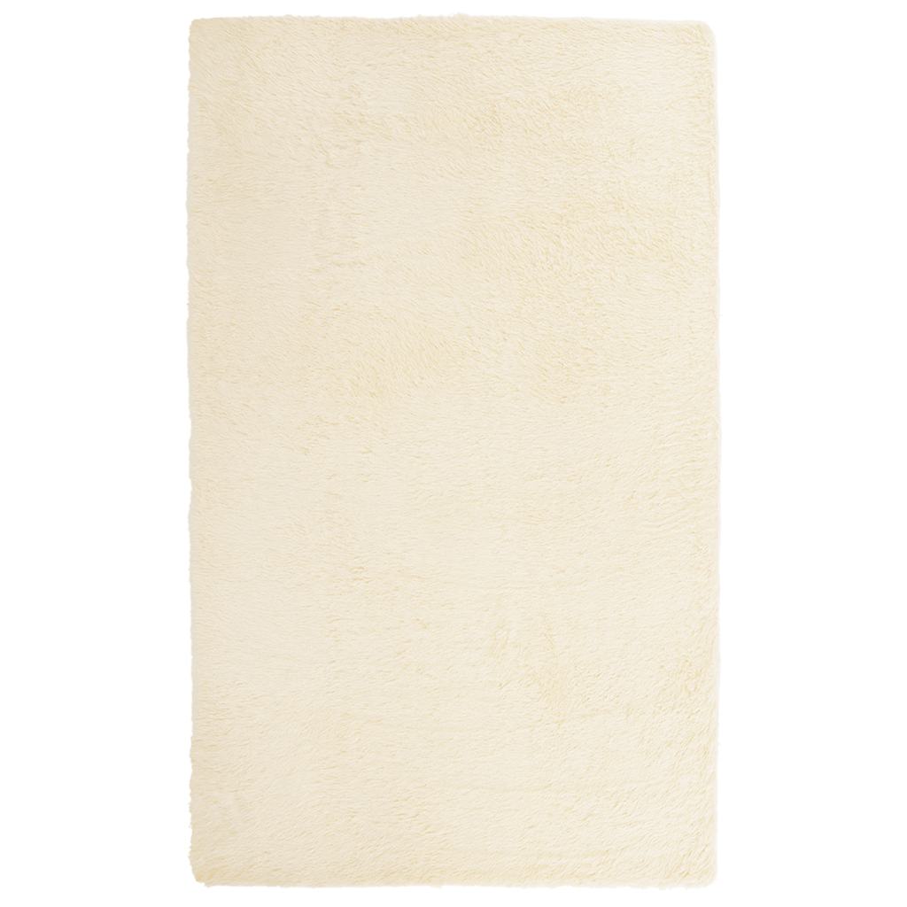 Teppich Shaggy Hochflor Navarra Polyester Creme