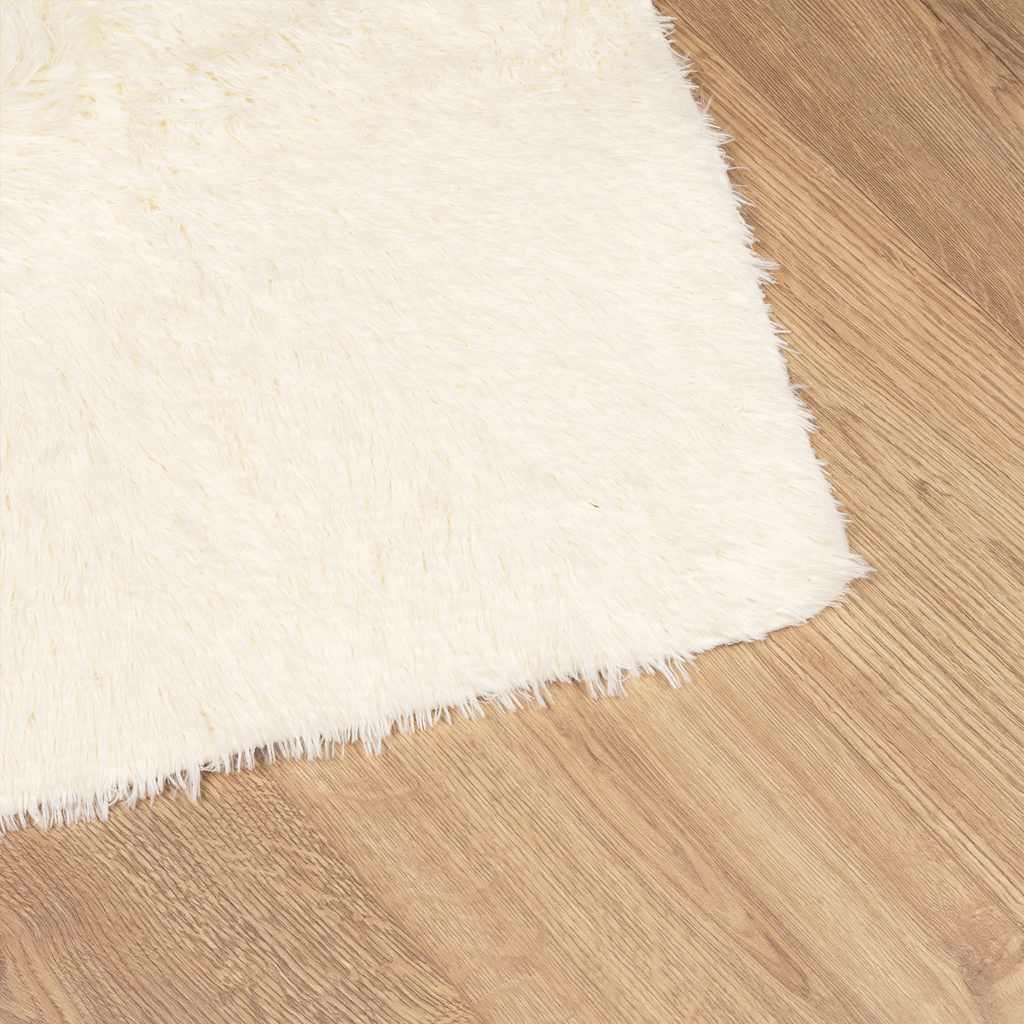 Teppich Shaggy Hochflor Navarra Polyester Creme