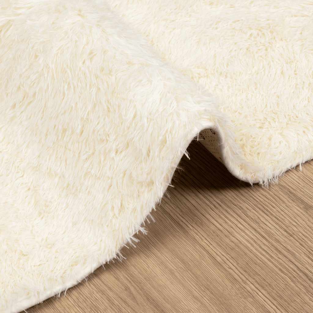 Teppich Shaggy Hochflor Navarra Polyester Creme