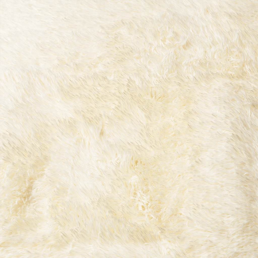 Teppich Shaggy Hochflor Navarra Polyester Creme