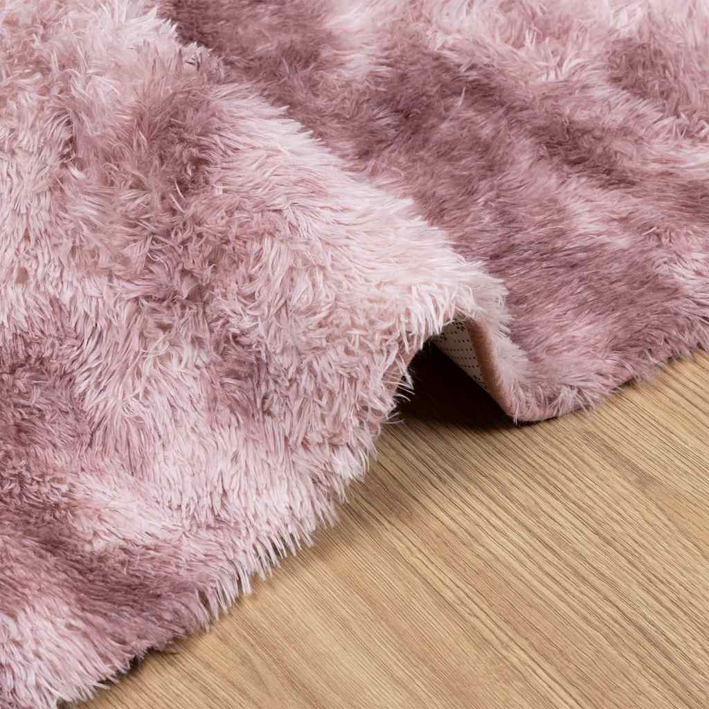 Teppich Shaggy Hochflor Navarra Altrosa Polyester Dusty Pink