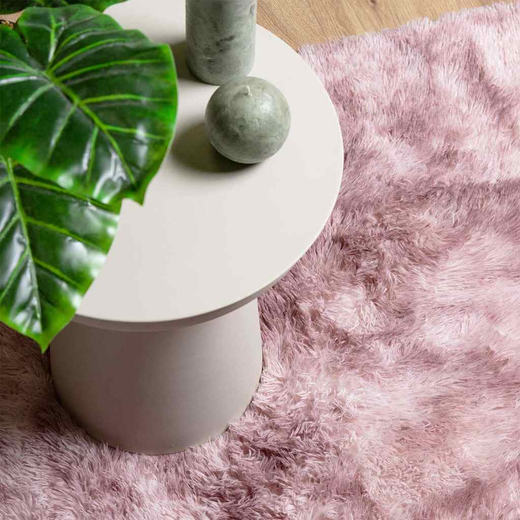 Teppich Shaggy Hochflor Navarra Altrosa Polyester Dusty Pink