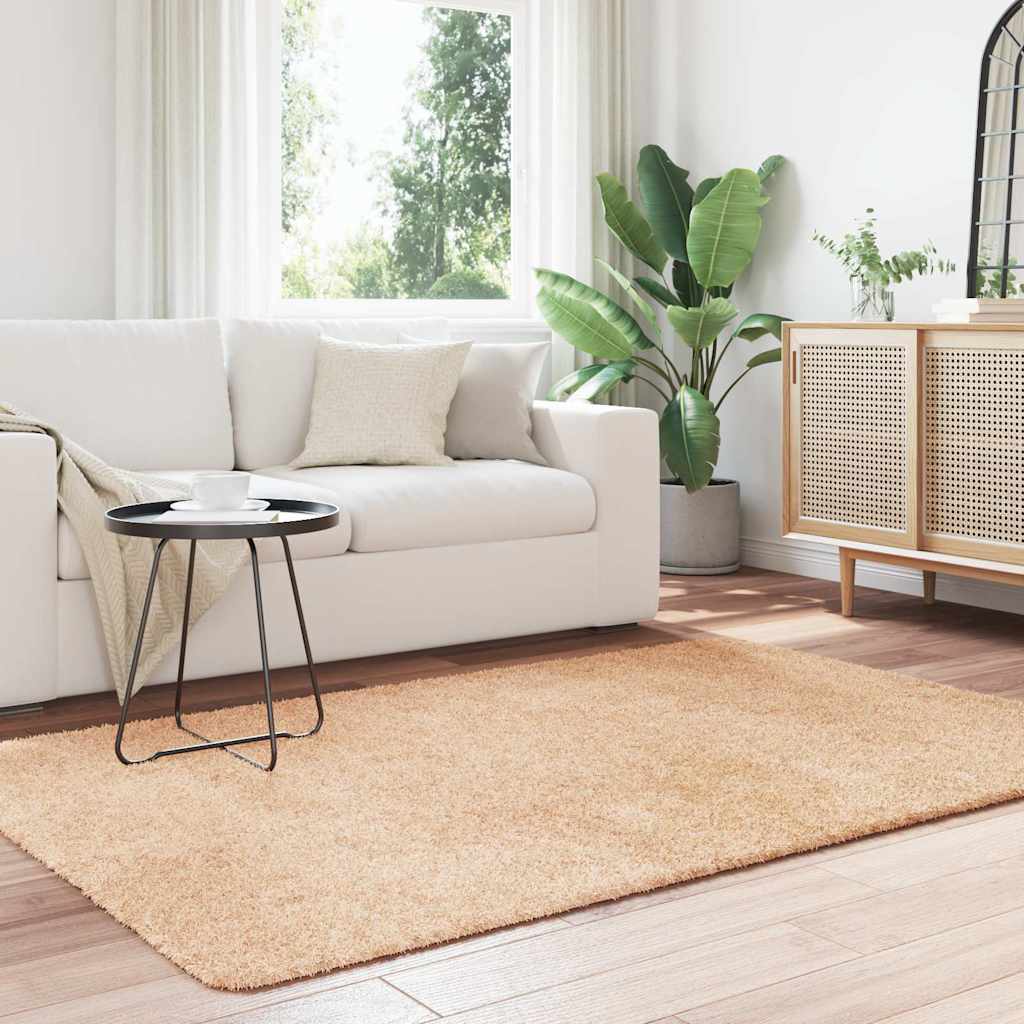 Teppich Shaggy Hochflor Navarra Polyester Beige