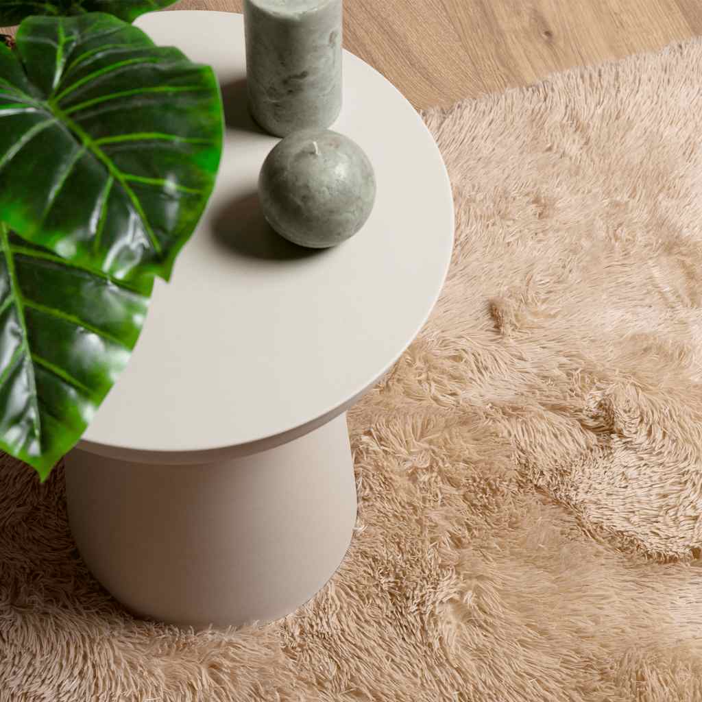 Teppich Shaggy Hochflor Navarra Polyester Beige