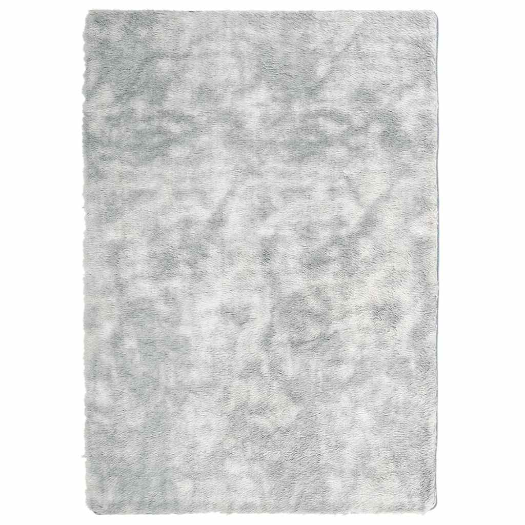 Teppich Shaggy Hochflor Navarra Polyester Silbergrau