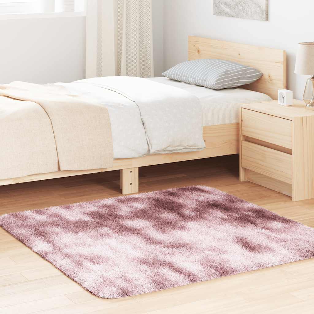 Teppich Shaggy Hochflor Navarra Altrosa Polyester Dusty Pink