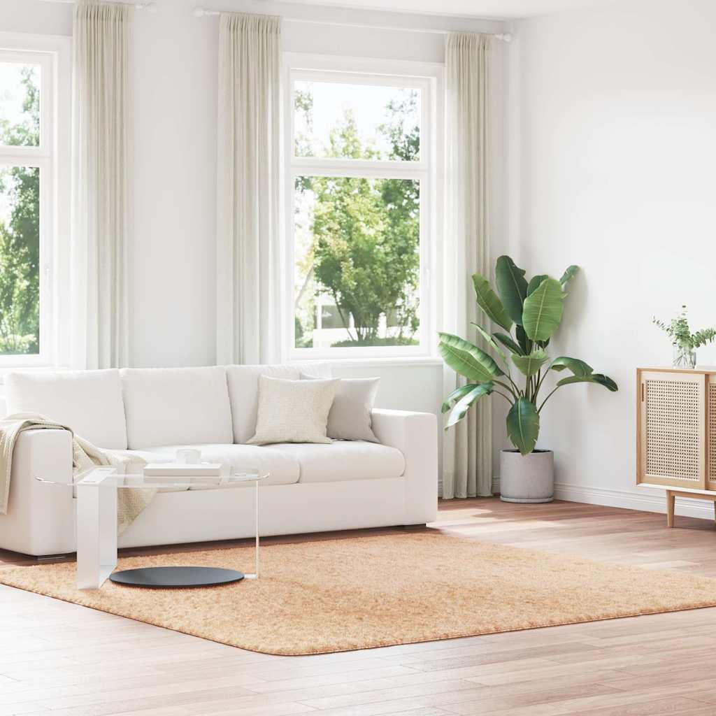 Teppich Shaggy Hochflor Navarra Polyester Beige
