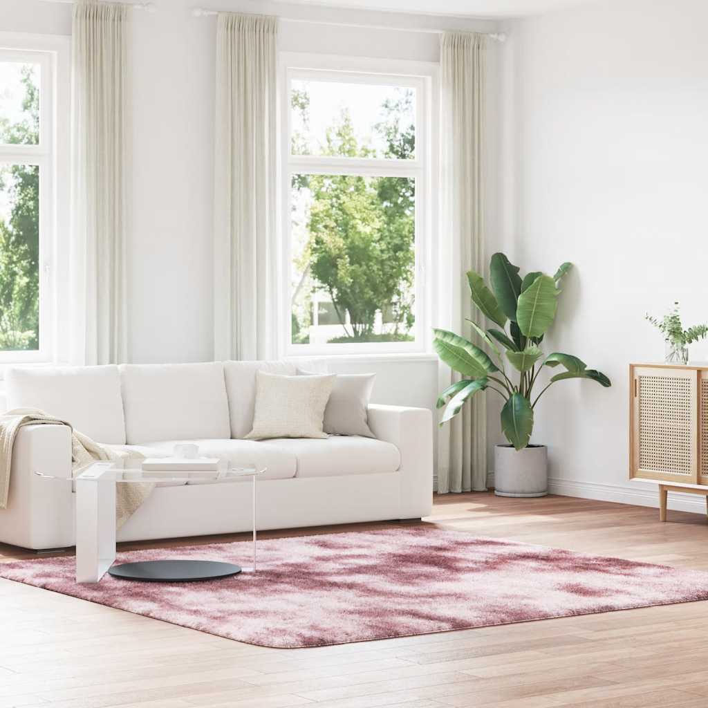 Teppich Shaggy Hochflor Navarra Altrosa Polyester Dusty Pink