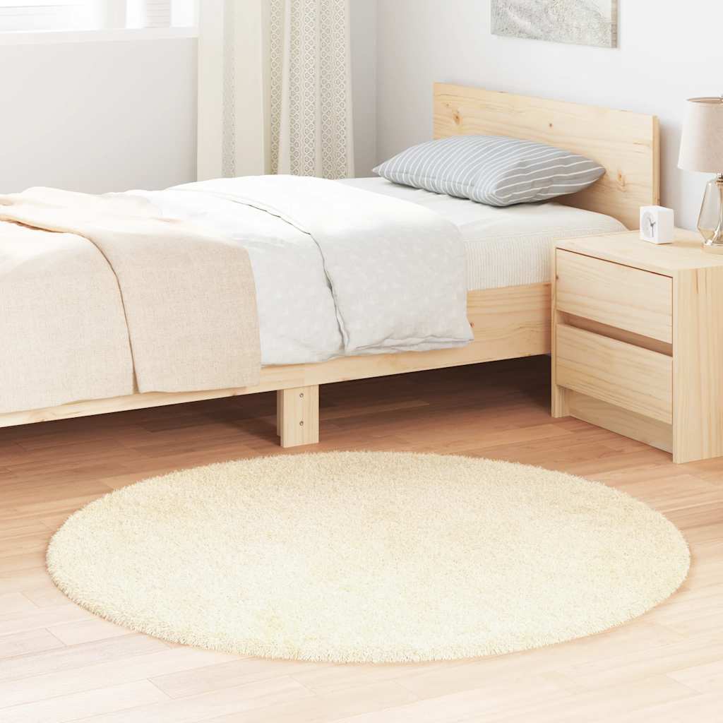 Teppich Shaggy Hochflor Navarra Polyester Creme