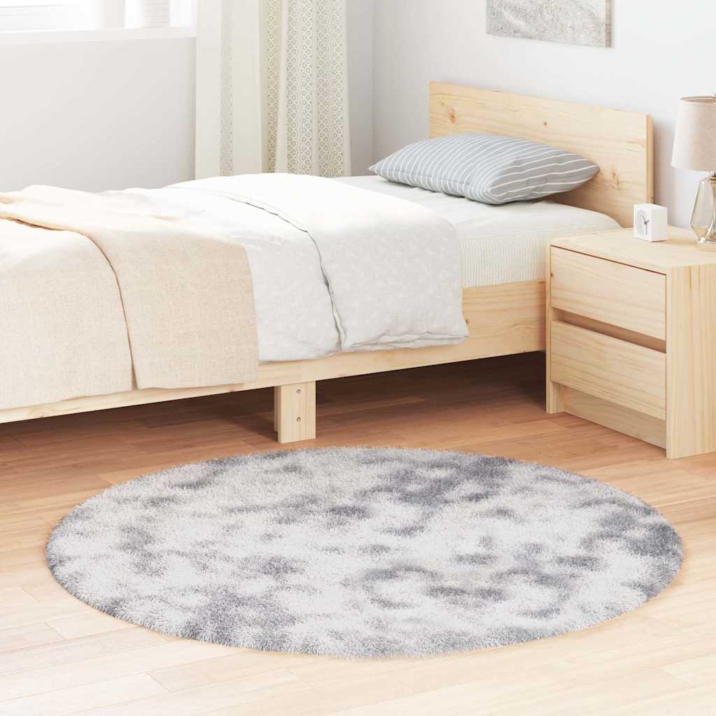 Teppich Shaggy Hochflor Navarra Polyester Silbergrau
