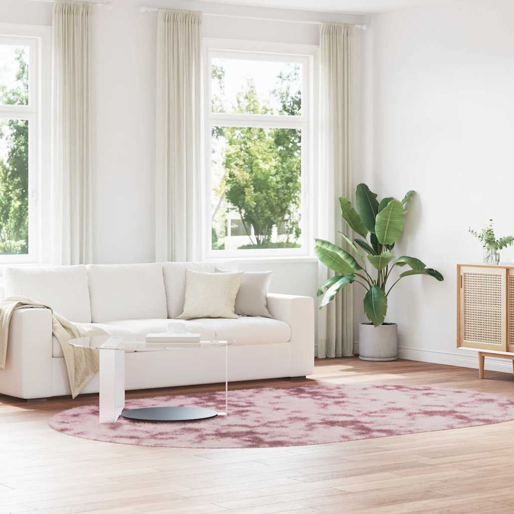 Teppich Shaggy Hochflor Navarra Altrosa Polyester Dusty Pink
