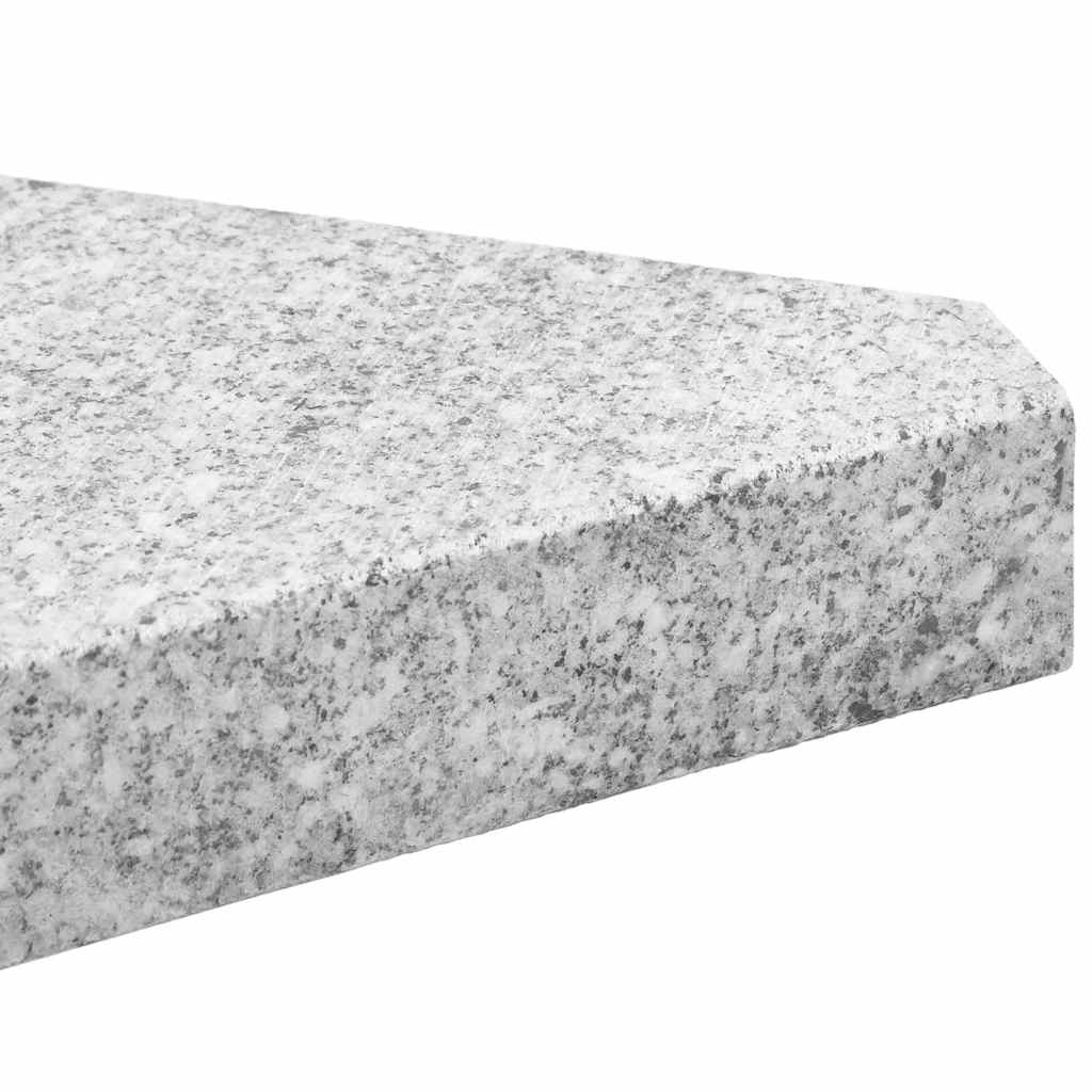 Sonnenschirm-Gewichtsplatten 4 Stk. Granit Dreieckig 14 Kg