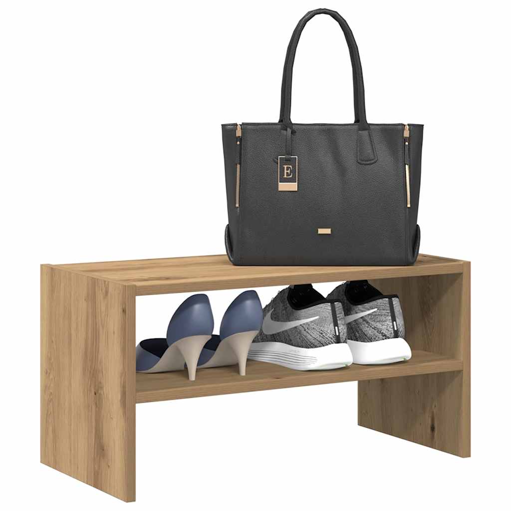 Schuhregale 2 Stk. Stapelbar 60X30X30,5 Cm Artisan-Eiche