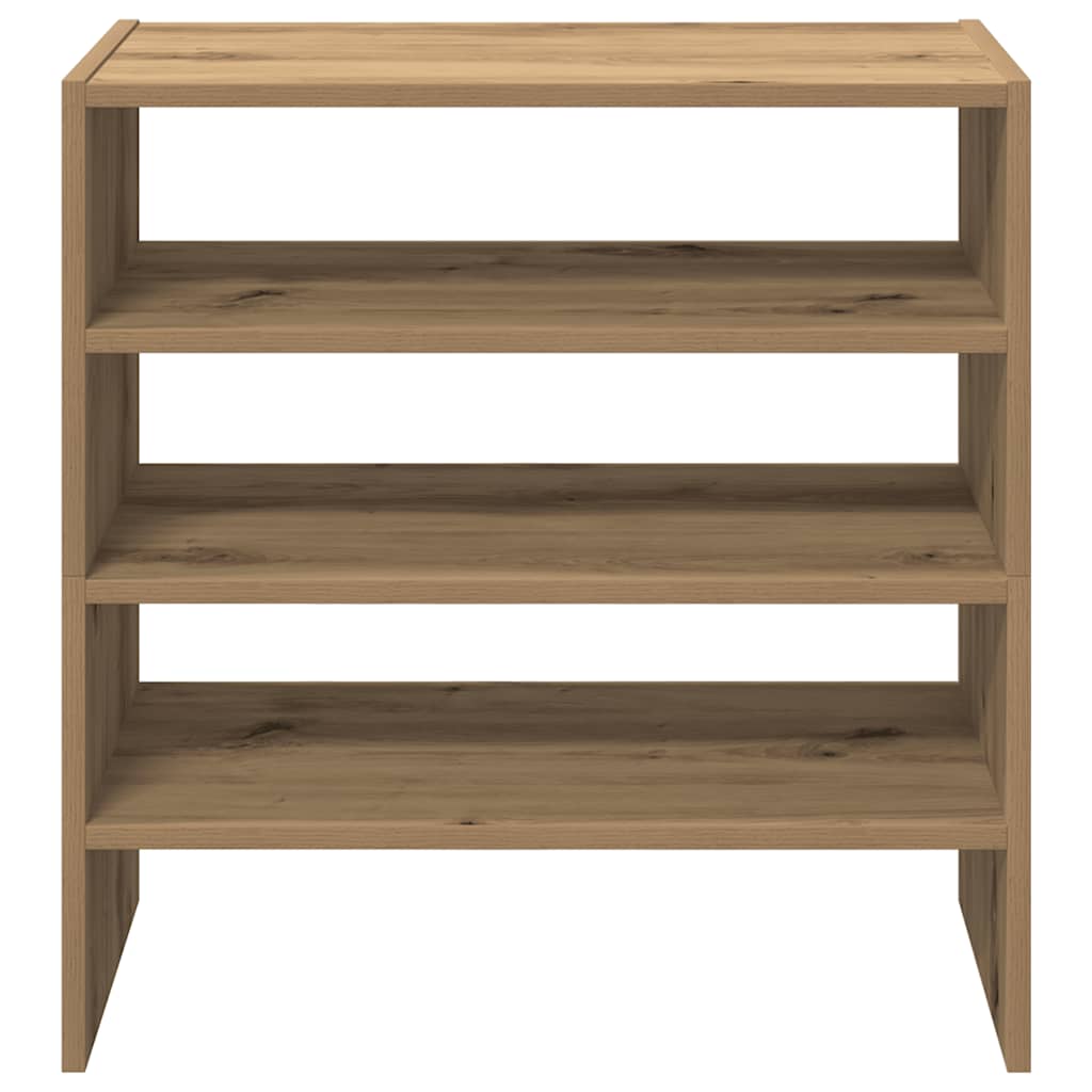 Schuhregale 2 Stk. Stapelbar 60X30X30,5 Cm Artisan-Eiche