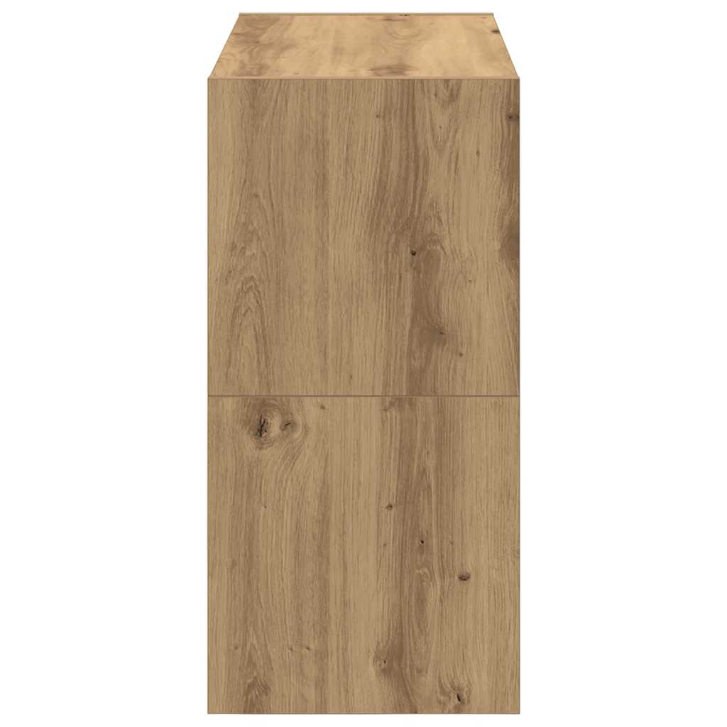 Schuhregale 2 Stk. Stapelbar 60X30X30,5 Cm Artisan-Eiche