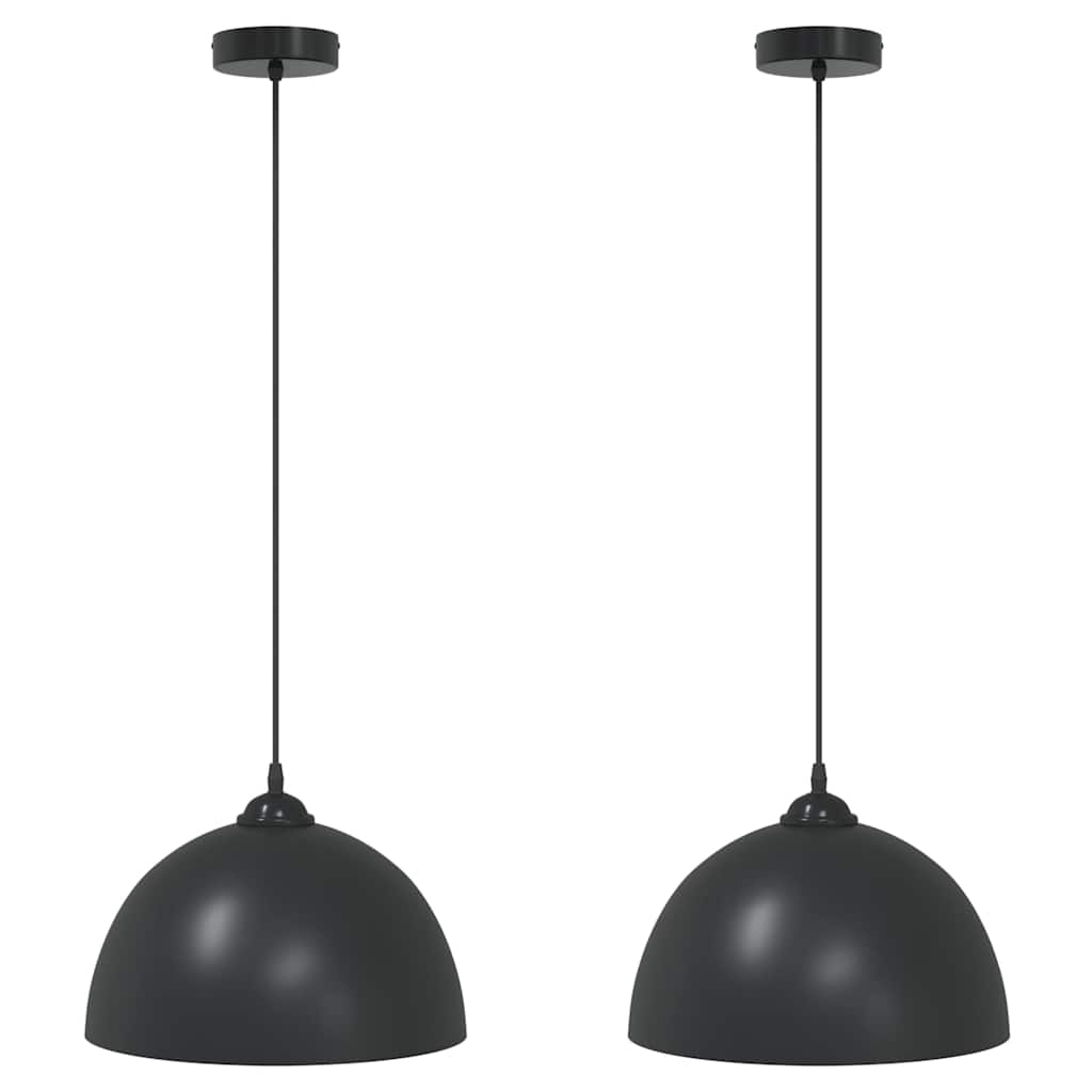 Pendelleuchten 2 Stk. Höhenverstellbar E27 Ø30Cm Metall