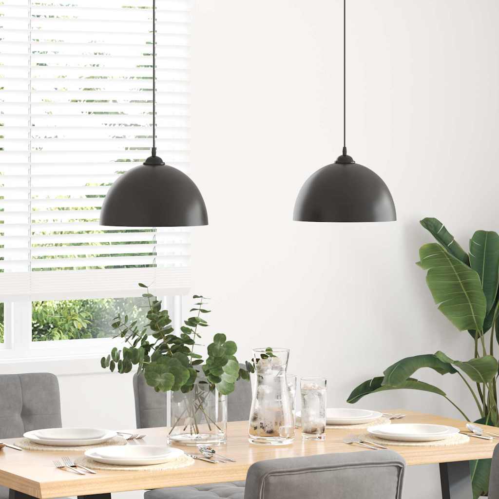 Pendelleuchten 2 Stk. Höhenverstellbar E27 Ø30Cm Metall