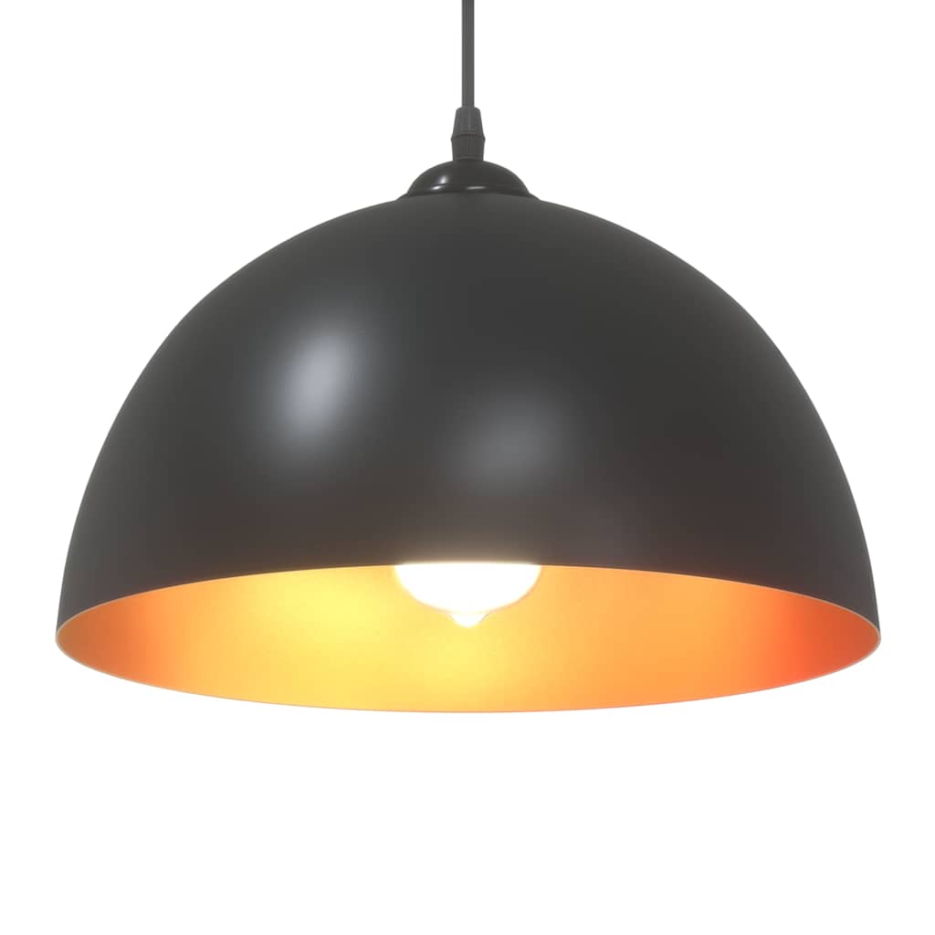 Pendelleuchten 2 Stk. Höhenverstellbar E27 Ø30Cm Metall