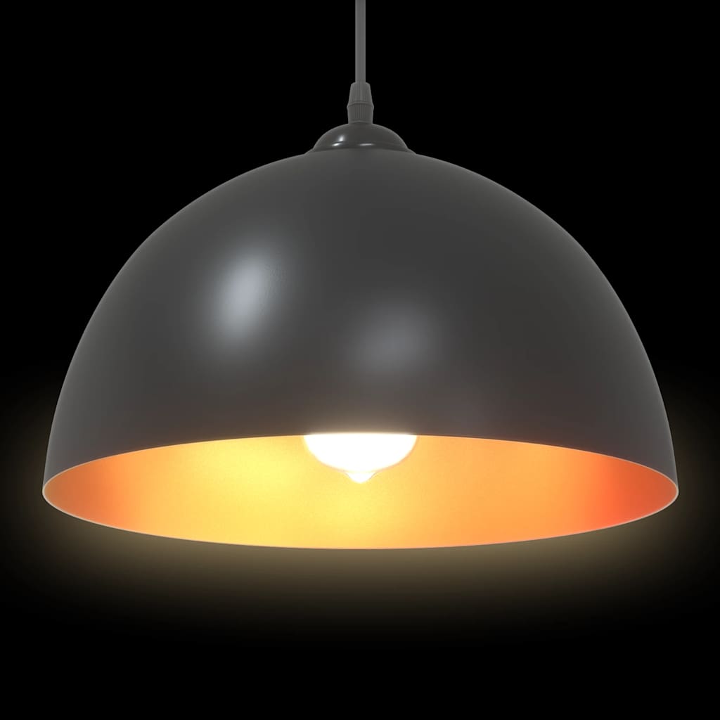 Pendelleuchten 2 Stk. Höhenverstellbar E27 Ø30Cm Metall