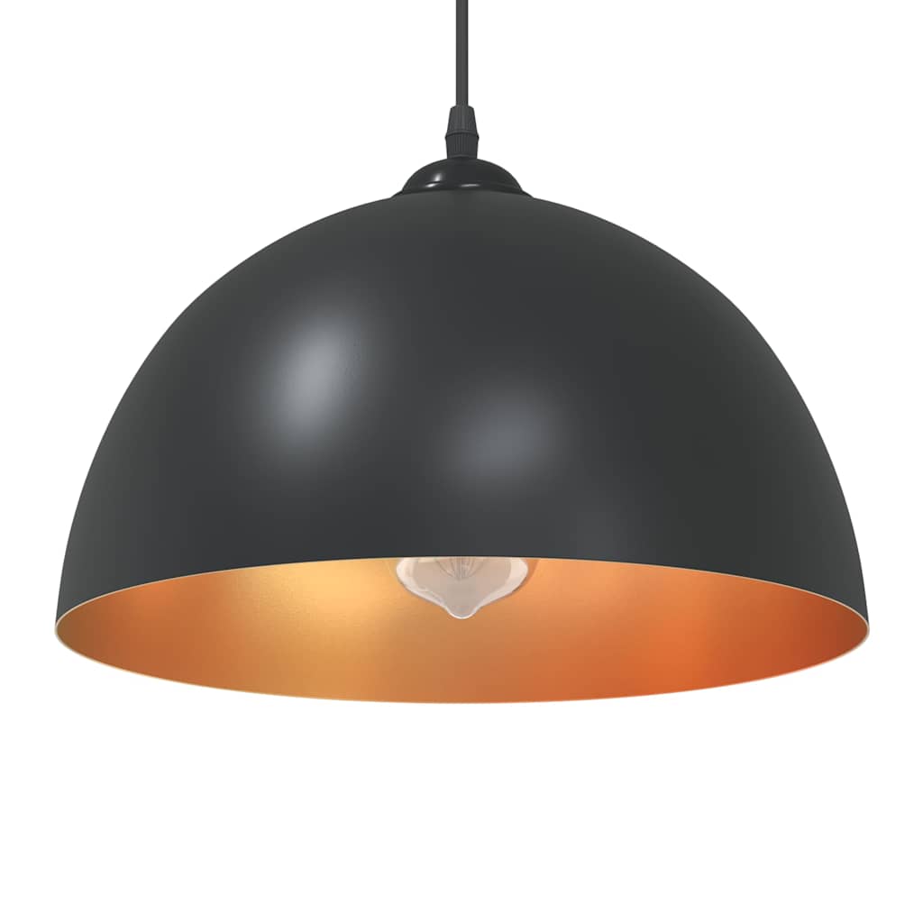 Pendelleuchten 2 Stk. Höhenverstellbar E27 Ø30Cm Metall