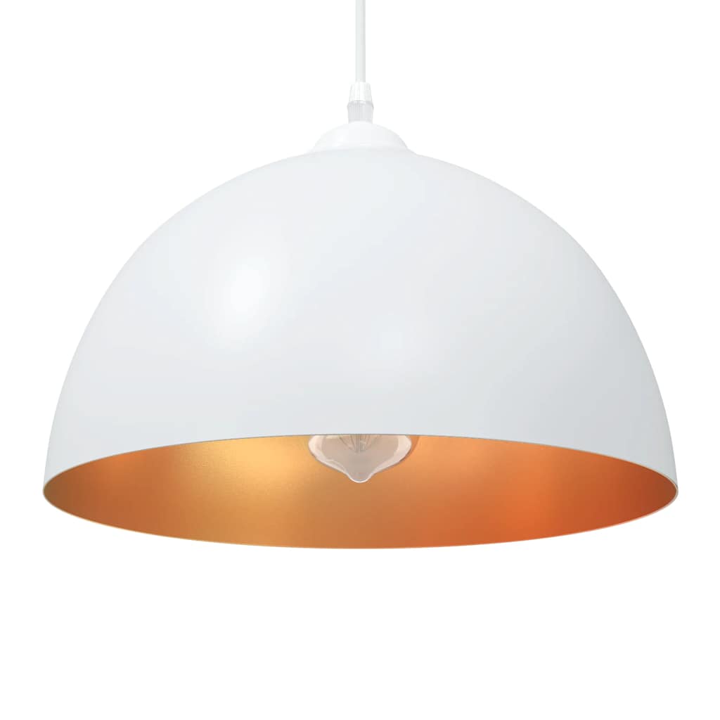 Pendelleuchten 2 Stk. Höhenverstellbar E27 Ø30Cm Metall