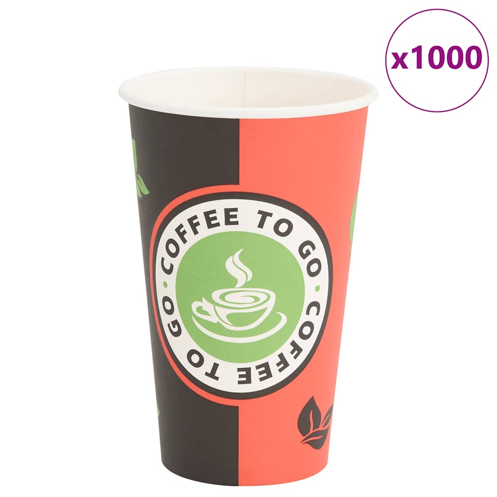 1000 Stk. Einweg-Kaffeebecher Pappe (8 Oz)