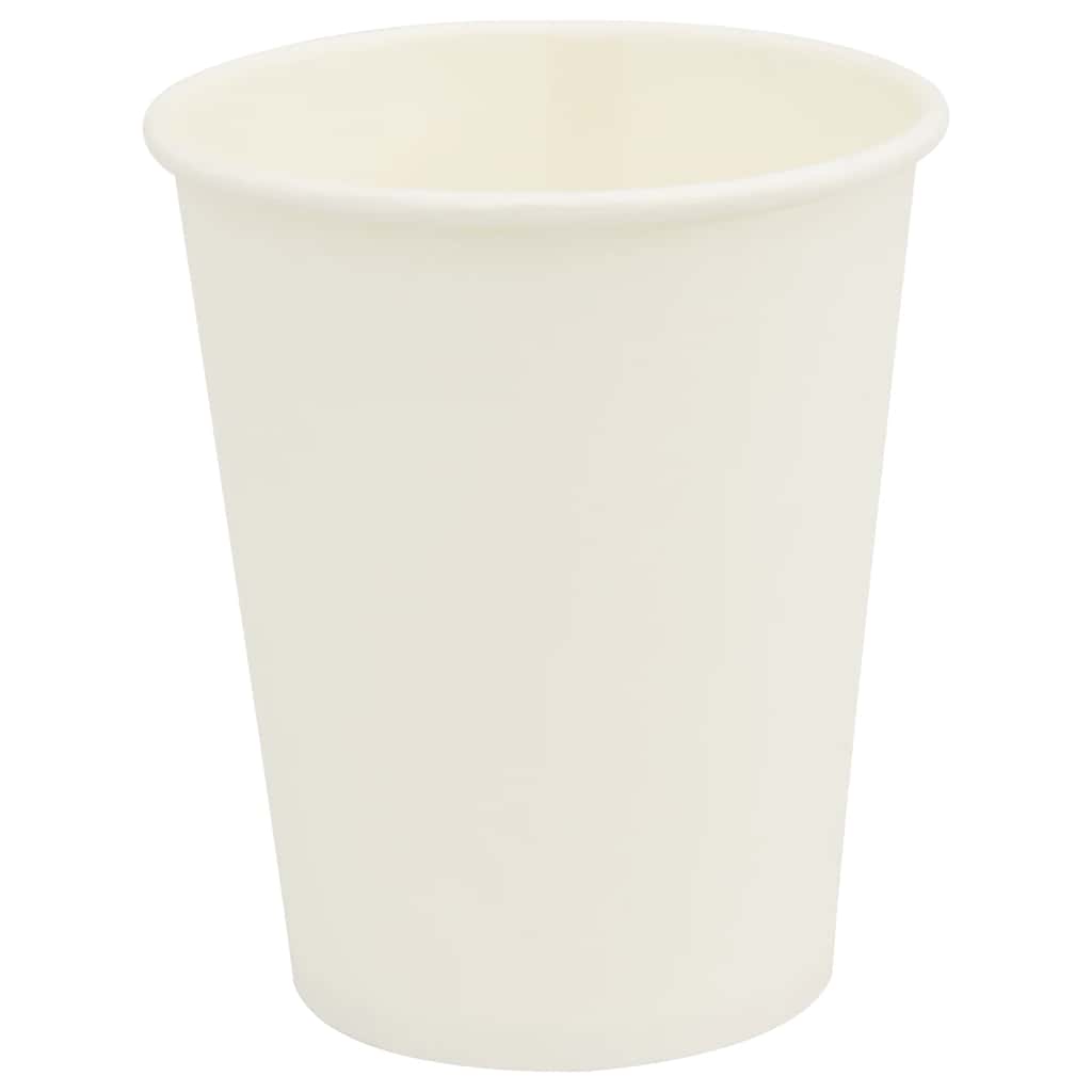 Pappbecher 1000 Stk. 8Oz 200Ml Weiß