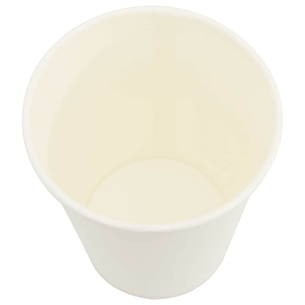 Pappbecher 1000 Stk. 8Oz 200Ml Weiß