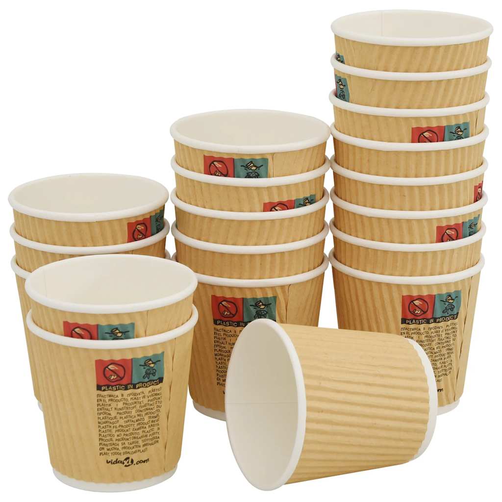 Pappbecher 1000 Stk. 4Oz 100Ml Braun