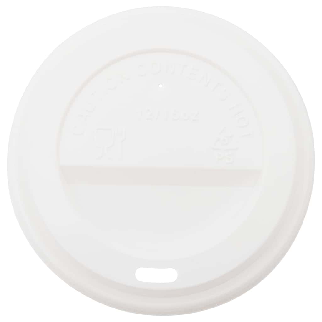 Deckel Für Pappbecher Ø 12Oz 16Oz 1000Stk. Weiß Kunststoff