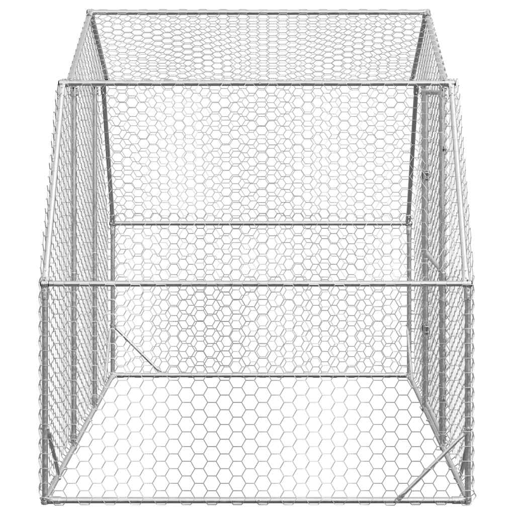 Hühnerstall 2,5X2X2,25 M Verzinkter Stahl