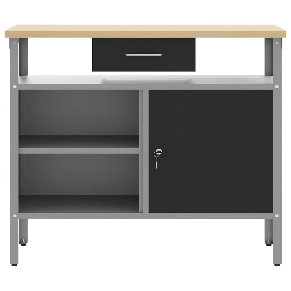 Werkbank Mit Schubladen Und Grau 100 X 55 X 85 Cm